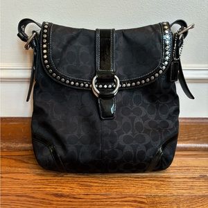 COACH Signature “C” Fabric Crossbody/Shoulder Handbag